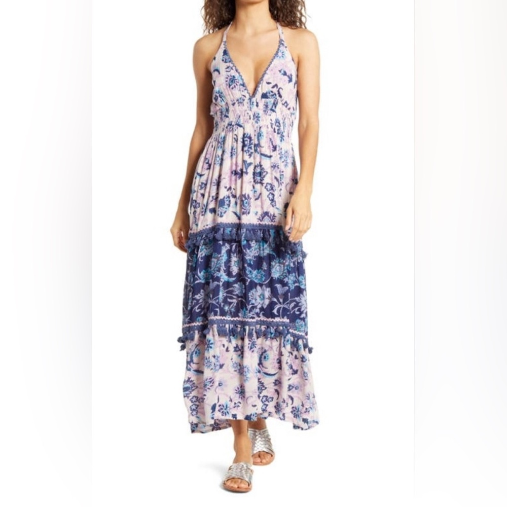 Raga Lace Halter Maxi Dress- Size S